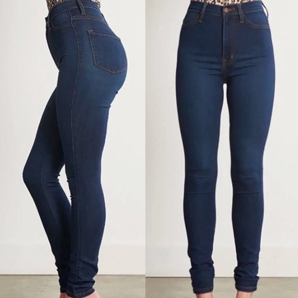 ❤️ HOST PICK -ASOS high rise 'skinny' jeans Darkwash Blue NWT, UK 28/32 - Picture 1 of 16